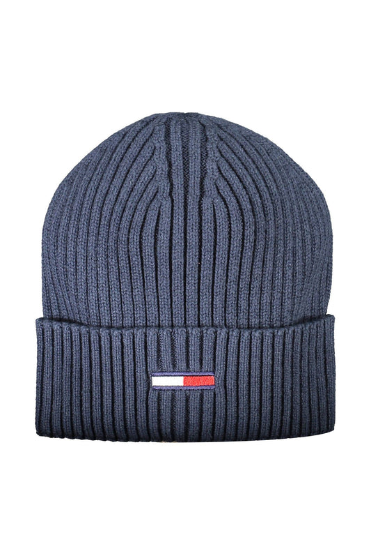 Blue Cotton Men Cap