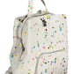 White Polyurethane Women Backpack