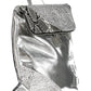 Silver Polyurethane Women Backpack