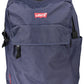 Blue Polyester Men Backpack