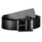 Black Leather Men Belt