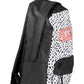 Black Polyester Women Backpack