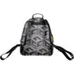 Black Polyurethane Women Backpack