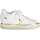 White Polyester Women Sneaker