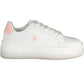 White Polyester Women Sneaker
