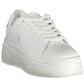 White Polyester Women Sneaker