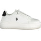 White Polyester Women Sneaker