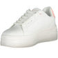 White Polyester Women Sneaker