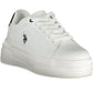 White Polyester Women Sneaker