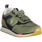 Green Polyester Men Sneaker