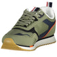 Green Polyester Men Sneaker