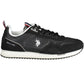 Black Polyester Men Sneaker