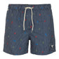 Blue Polyester Men Swim Short