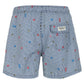 Light Blue Polyester Men Swim Short