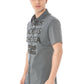 Gray Cotton Men Shirt