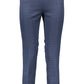 Blue Cotton Women Pants