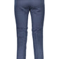 Blue Cotton Women Pants