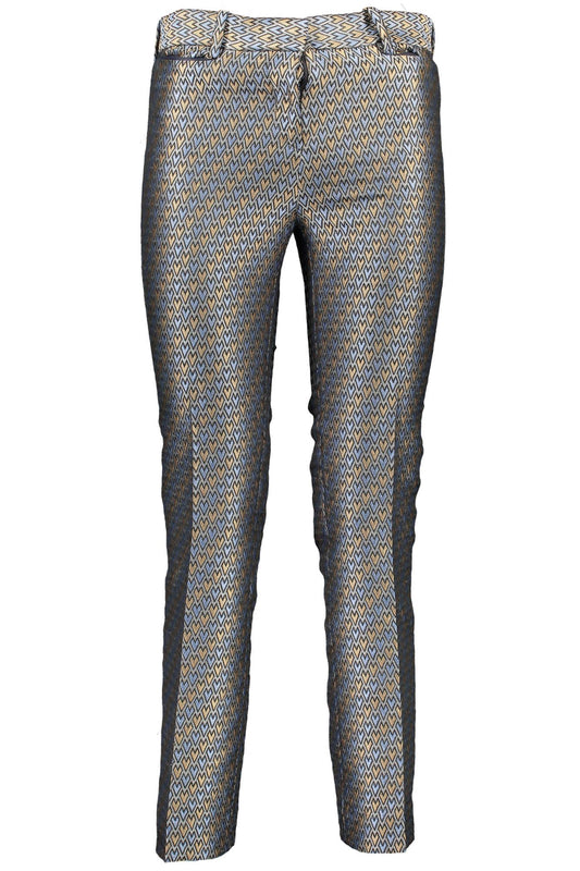 Beige Polyester Women Pant