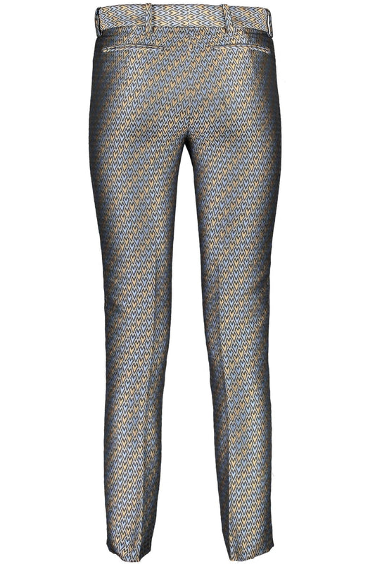 Beige Polyester Women Pant