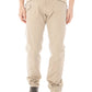Beige Cotton Men Pant