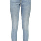 Light Blue Cotton Women Jean