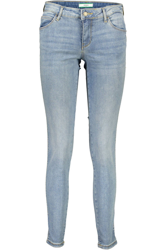 Light Blue Cotton Women Jean
