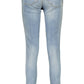 Light Blue Cotton Women Jean