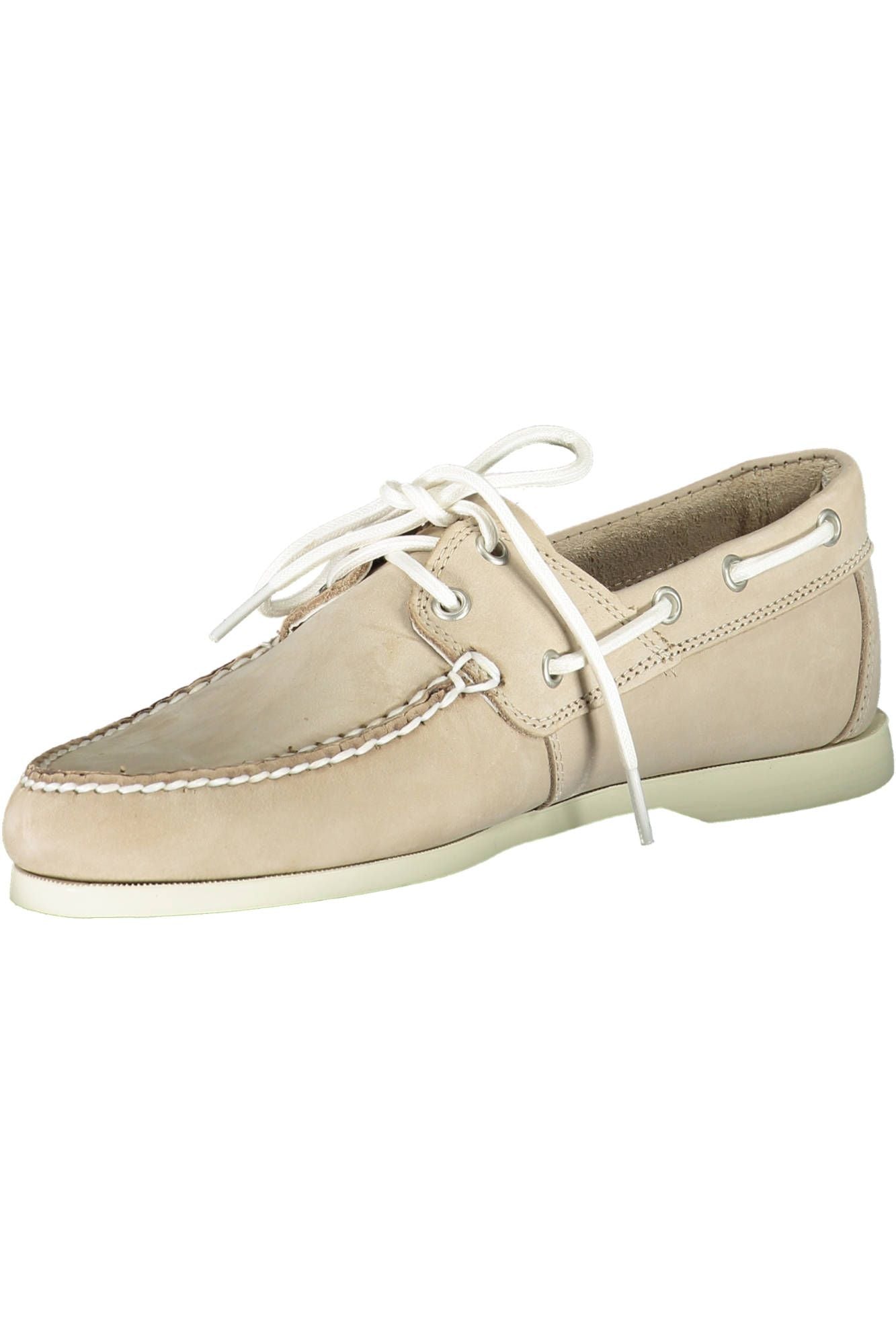 Beige Leather Men Formal Shoe
