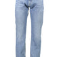 Light Blue Cotton Men Jeans