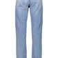 Light Blue Cotton Men Jeans
