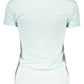 Light Blue Cotton Women T-Shirt