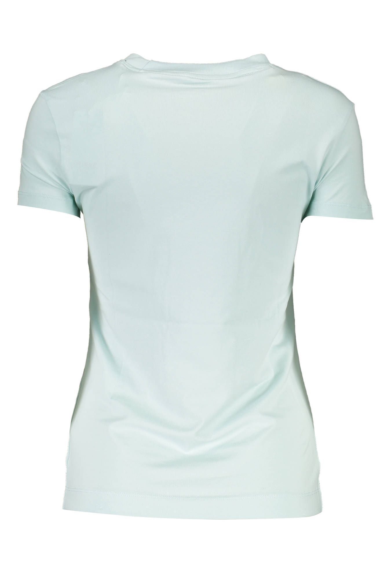 Light Blue Cotton Women T-Shirt