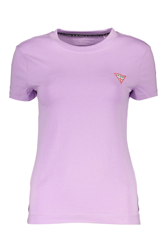 Purple Cotton Women T-Shirt