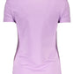 Purple Cotton Women T-Shirt