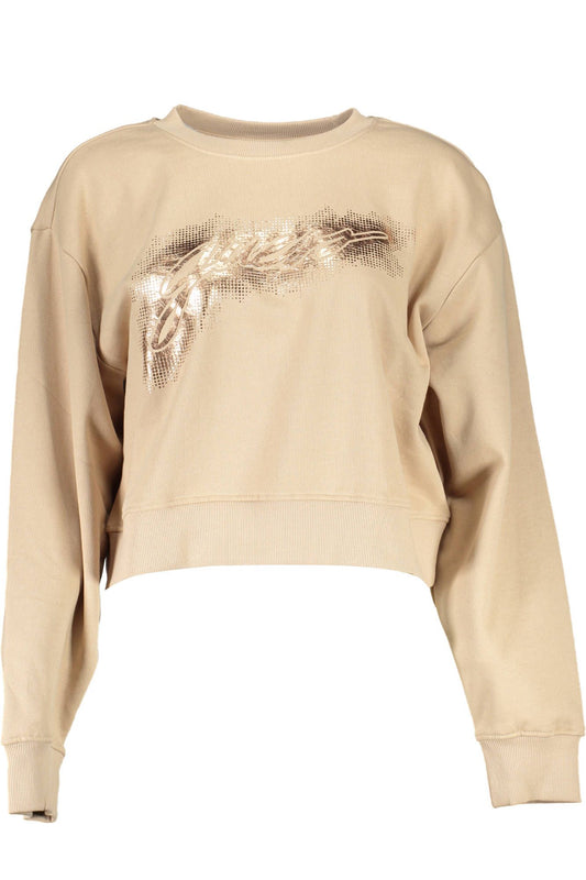 Beige Cotton Women Sweater