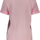 Pink Cotton Women T-Shirt