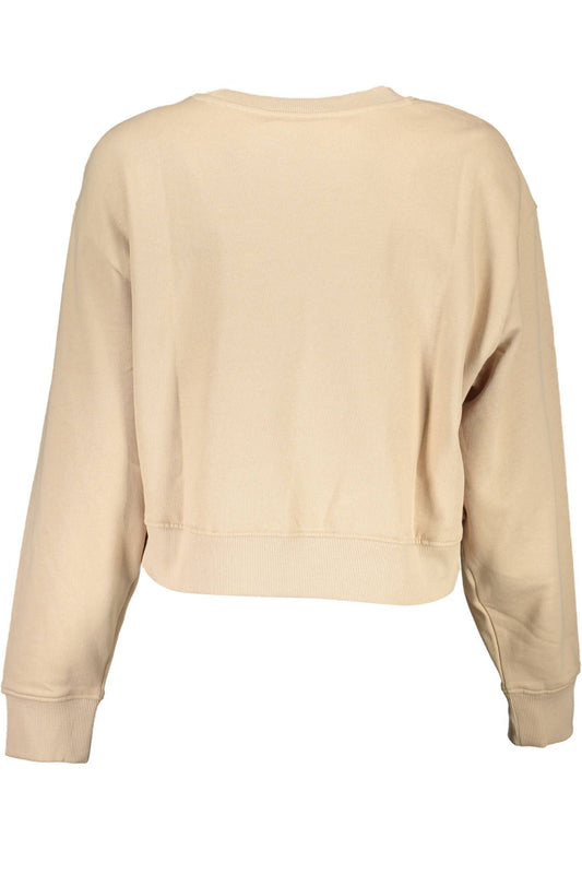 Beige Cotton Women Sweater