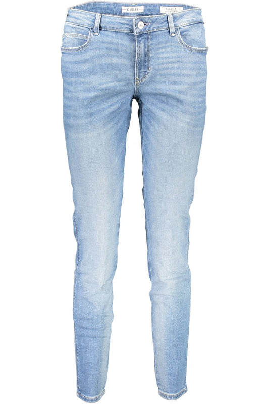 Light Blue Cotton Women Jeans