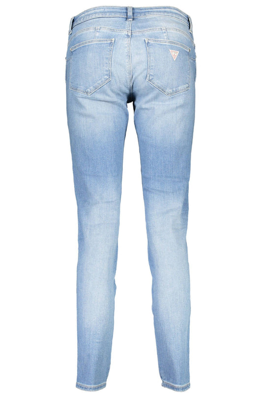 Light Blue Cotton Women Jeans