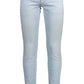Light Blue Cotton Men Jeans