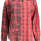 Red Cotton Women Shirt