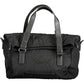 Black Polyester Women Handbag