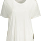 White Lyocell Women Top