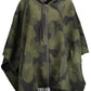 Green Acrylic Women Poncho