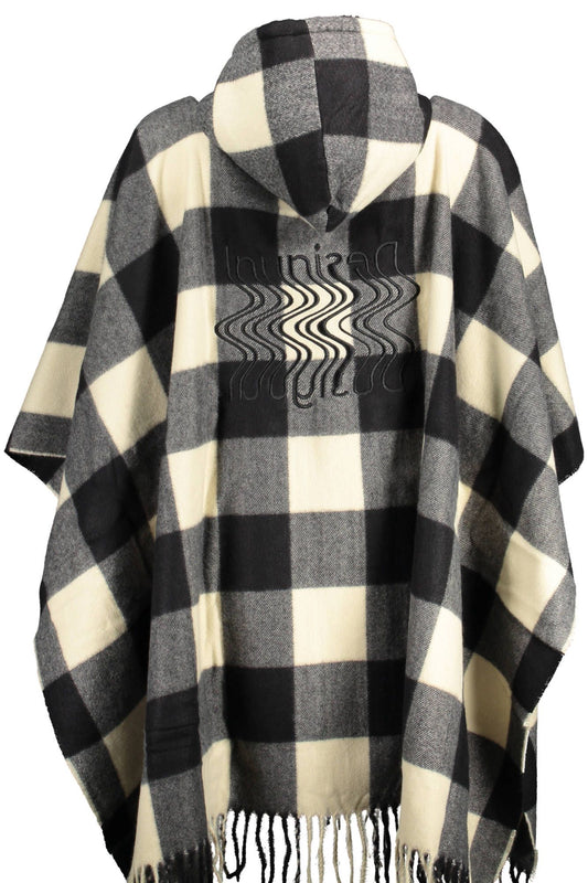 Black Polyester Women Poncho