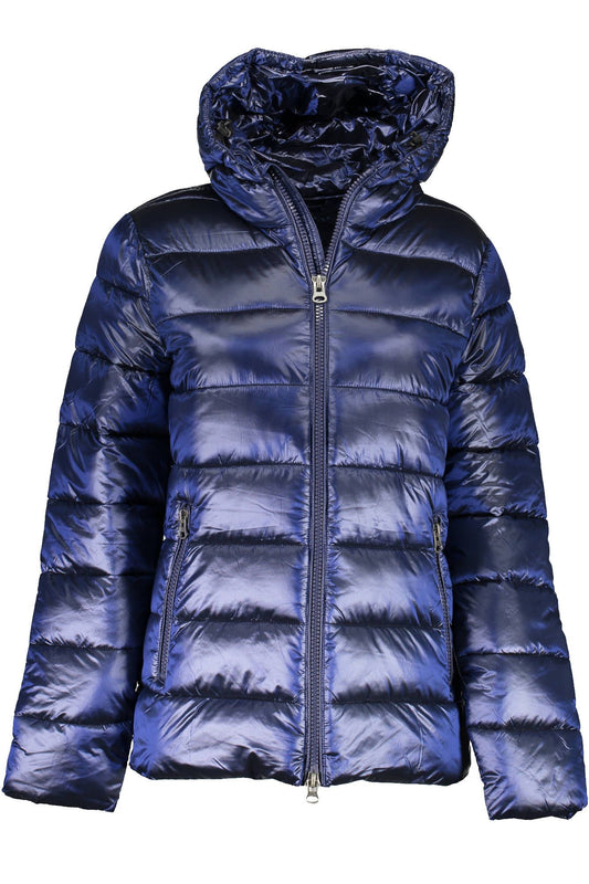 Blue Polyamide Women Jacket