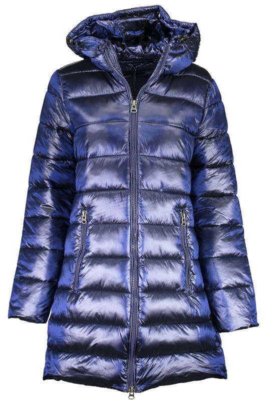 Blue Polyamide Women Jacket