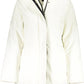 White Polyester Women Jacket