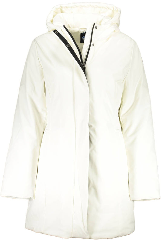 White Polyester Women Jacket