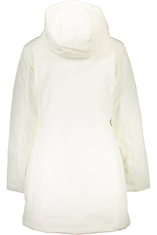 White Polyester Women Jacket